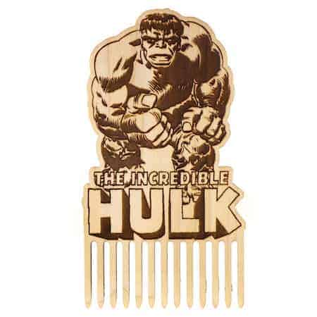 Incredible Hulk Wooden Beard Comb - Beard Gains
