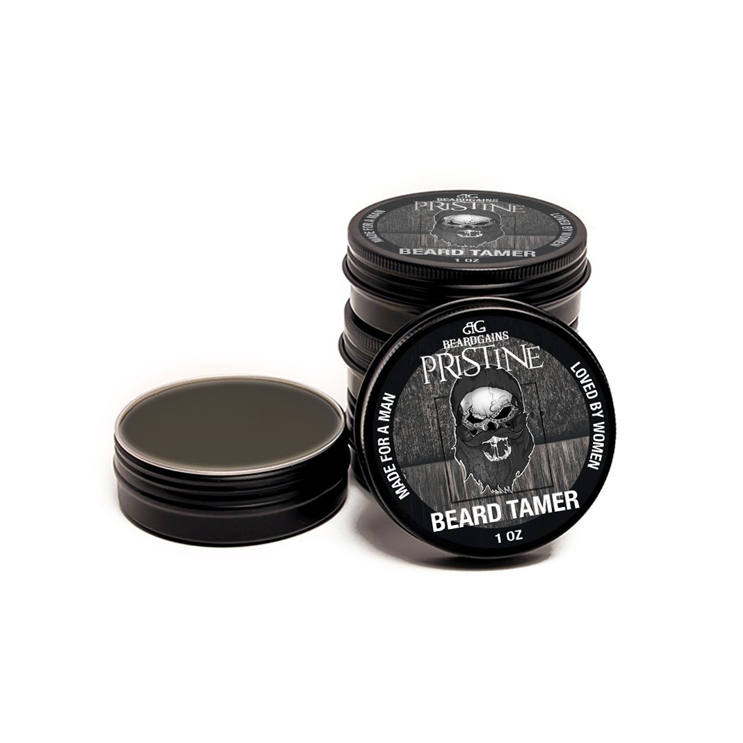 Pristine Black Beard Wax - Beard Gains
