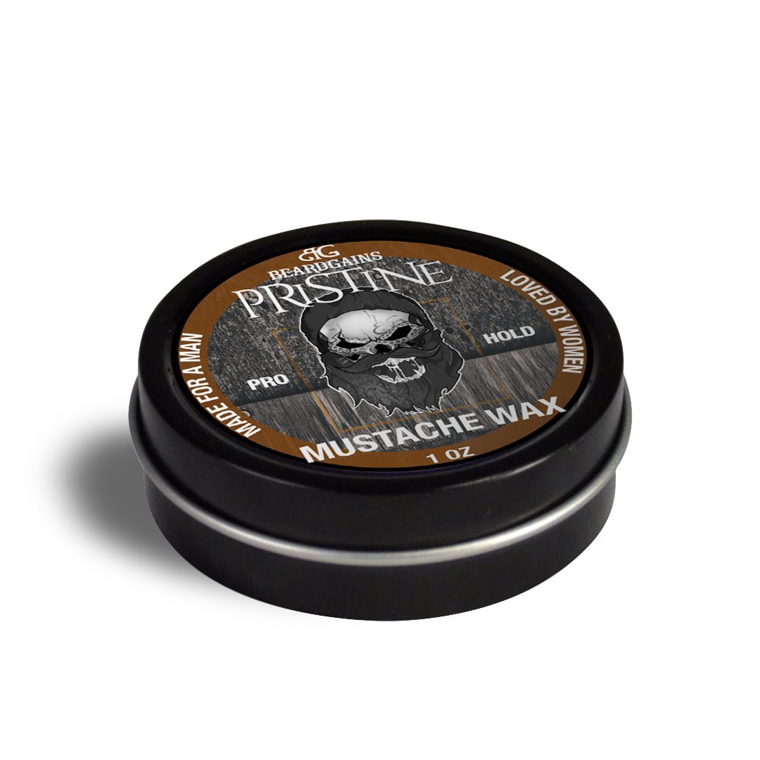 Pristine Brown Mustache Wax - Beard Gains