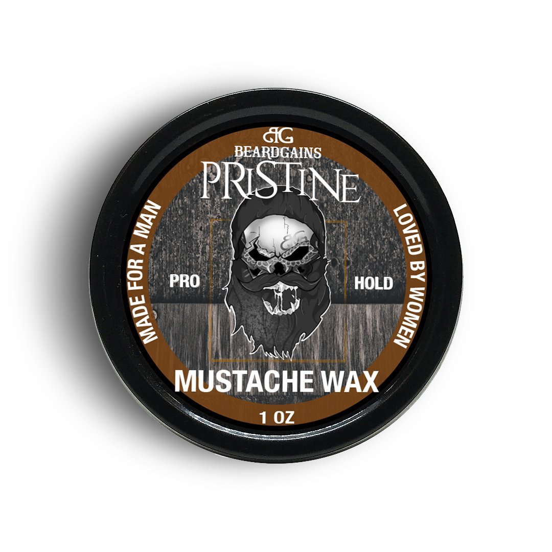 Pristine Brown Mustache Wax - Beard Gains