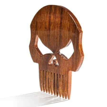 Punisher Wooden Beard Comb - Beard Gains