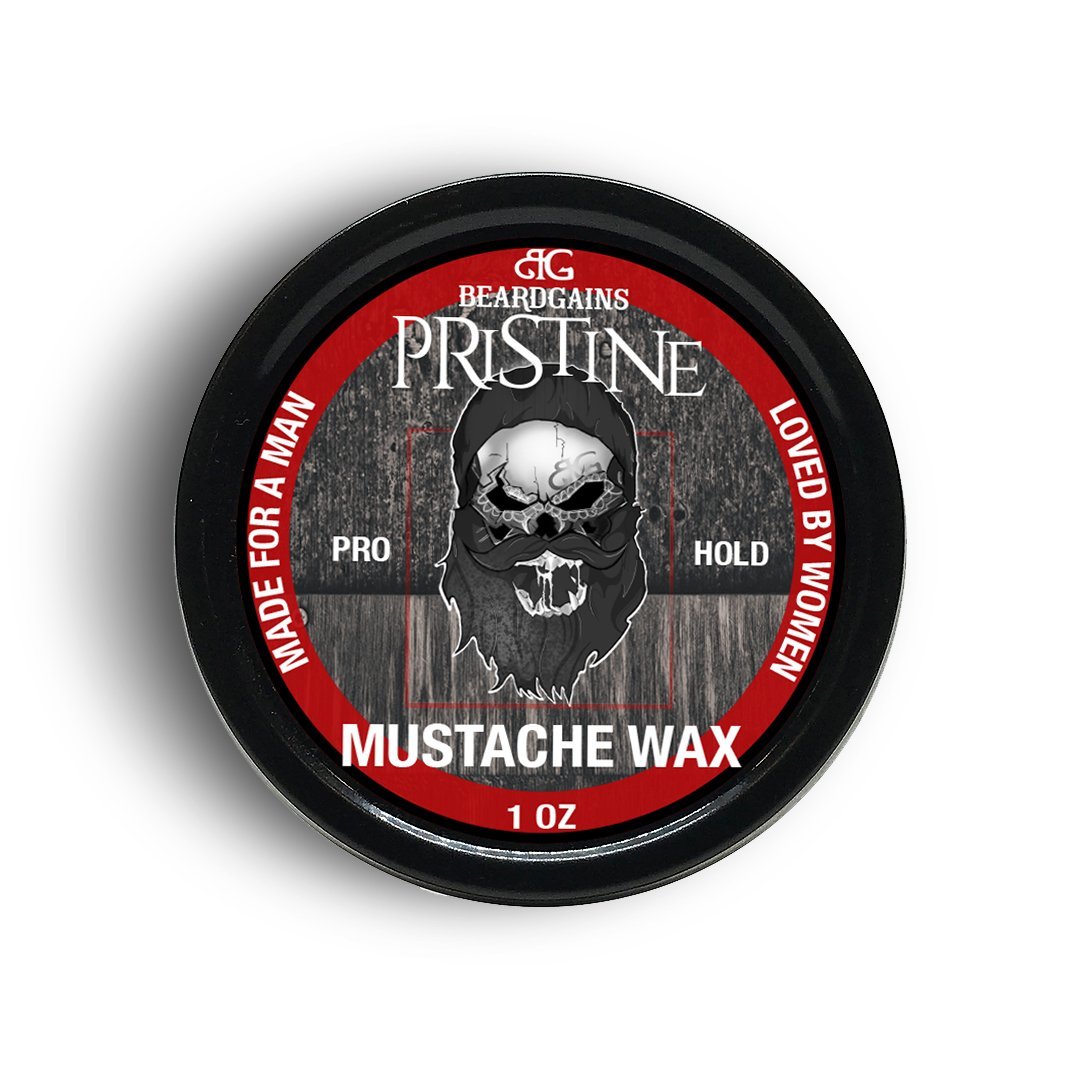 Pristine Red Mustache Wax - Beard Gains