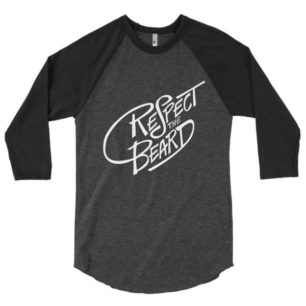 Respect The Beard 3/4 sleeve - Beard Gains