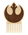 Star Wars Rebel Alliance Wooden Beard Comb - Beard Gains
