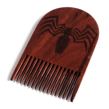 Venom Logo Wooden Beard Comb - Beard Gains